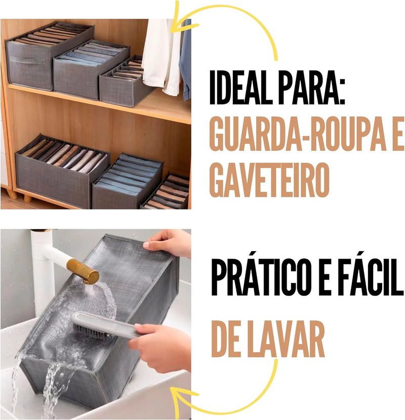 Organizador de Roupas Colmeia com 7 Divisórias