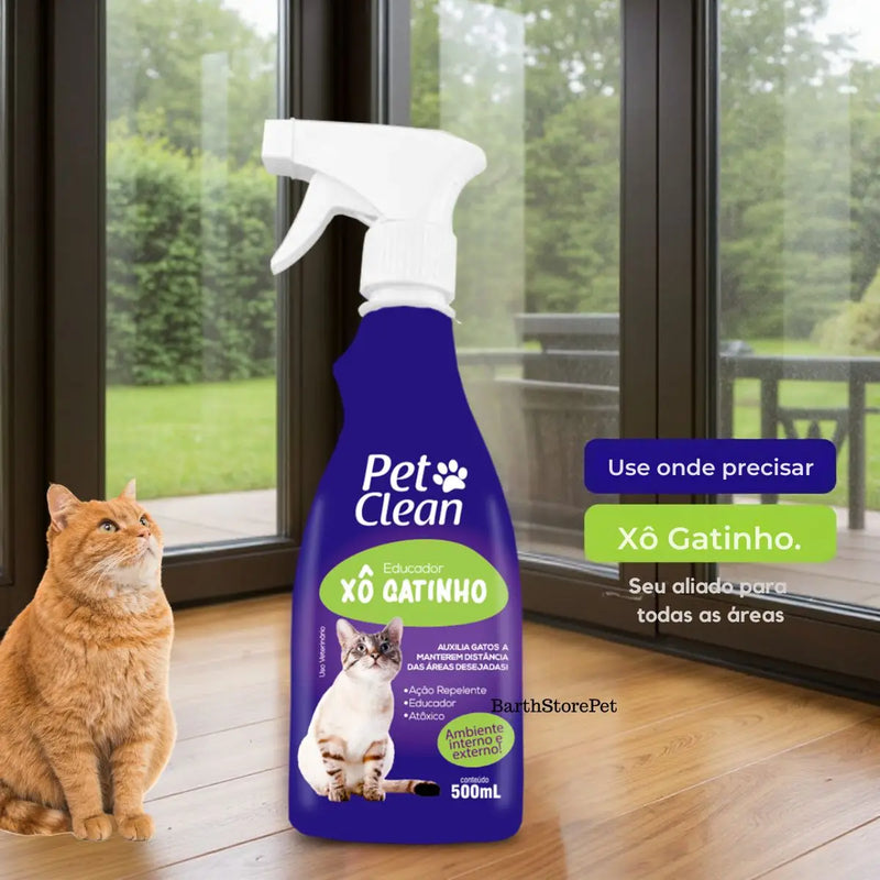 Xô Cat Pet Clean – Spray Educador Sanitário para Gatos 500ml
