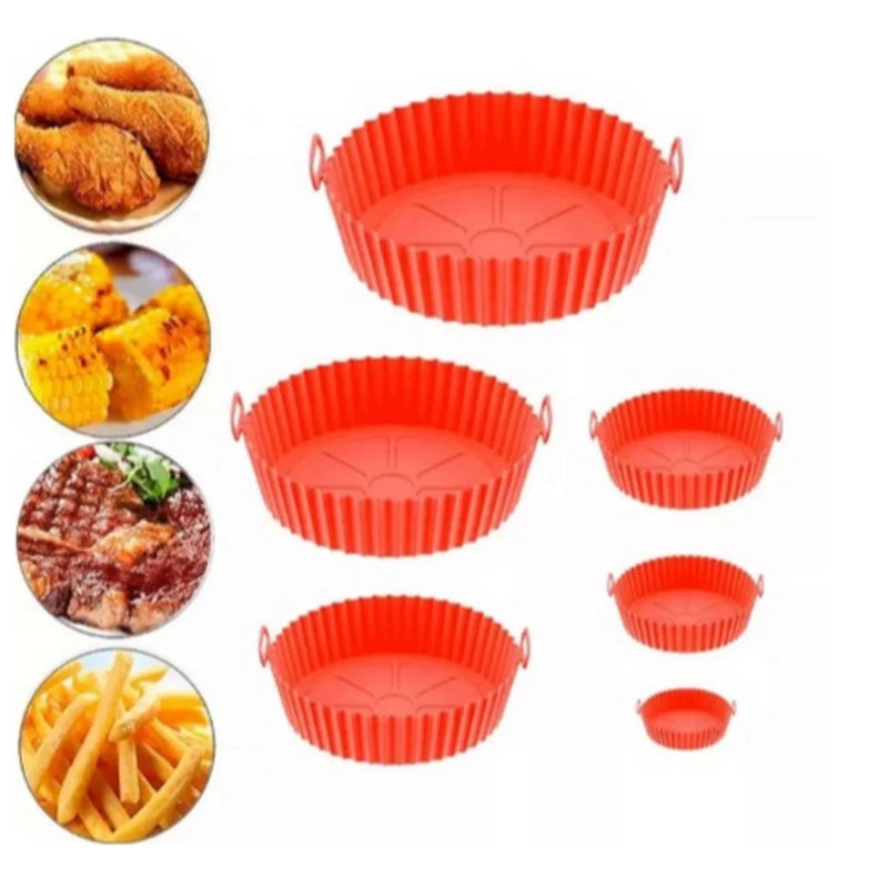 Kit 6 Protetores de Silicone para Airfryer