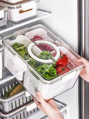 Fruit And Verts Refrigerator Organizer Pot With 7.6L Basket