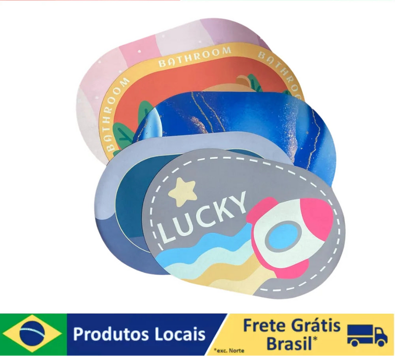 Tapete Oval de Banheiro