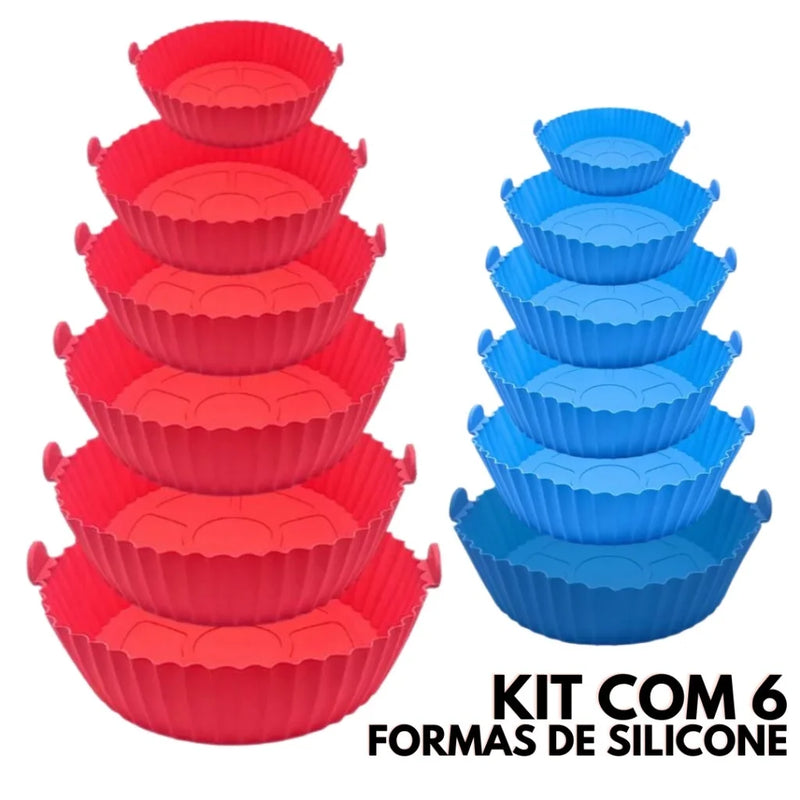 Kit 6 Protetores de Silicone para Airfryer
