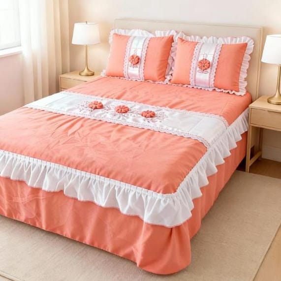 Colcha Casal Box Bordada Acolchoada 2,40 X 2,50m