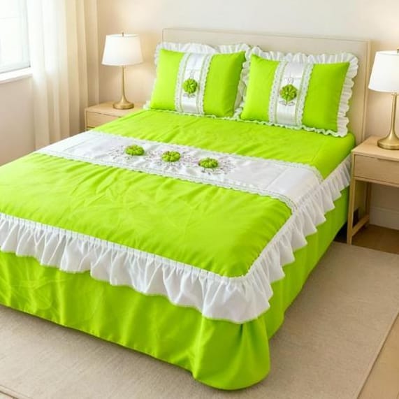 Colcha Casal Box Bordada Acolchoada 2,40 X 2,50m