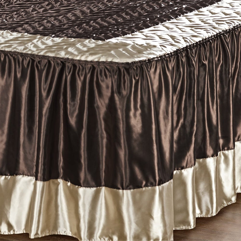 Colcha Casal Cetim Brilhante - 03 Peças