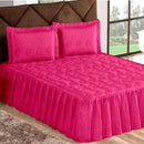 Colcha Casal  Padrão com Babado  3 peças