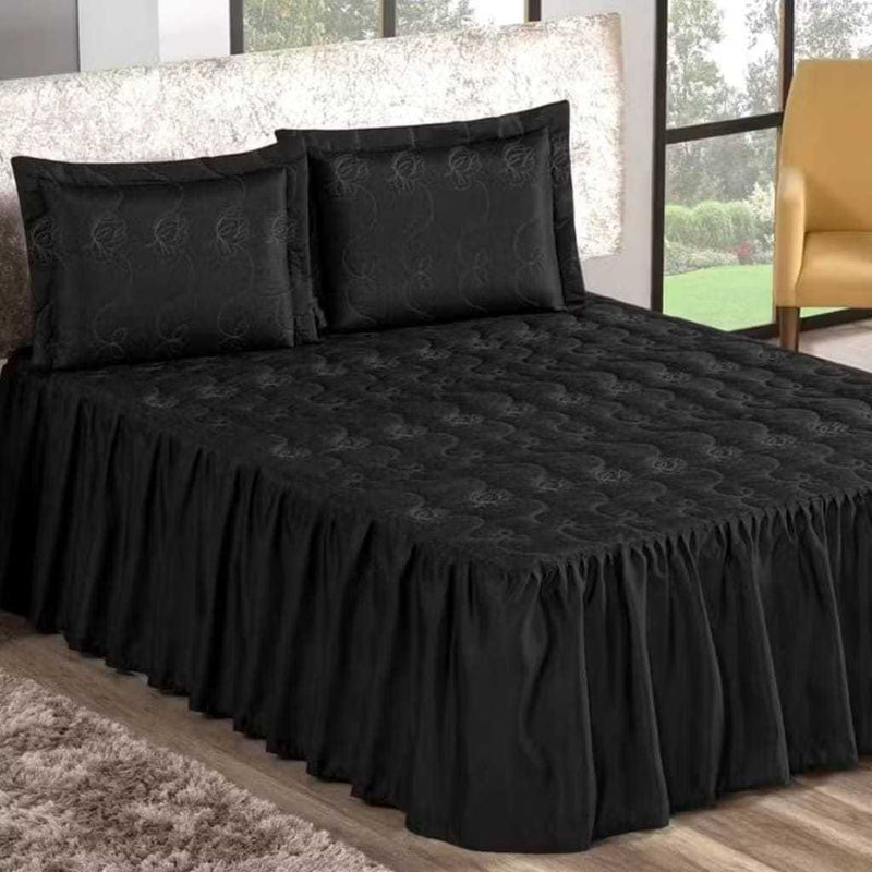 Colcha Casal  Padrão com Babado  3 peças