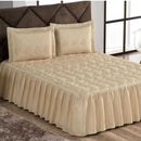 Colcha Casal  Padrão com Babado  3 peças