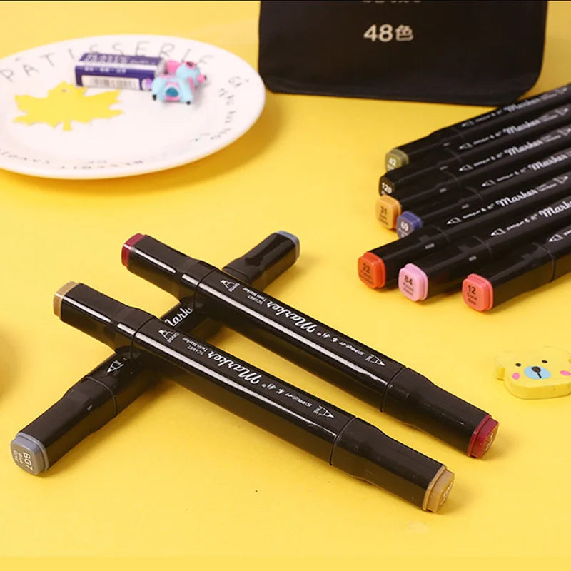 Kit 24 - 168 Canetas Coloridas para Arte e Escola