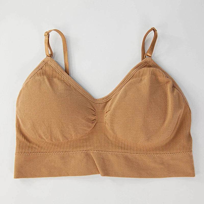 Top Esportivo Feminino Sem Costura