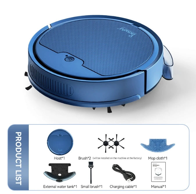 Robô de Limpeza Inteligente – Varrer, Aspirar e Passar Pano com Controle via App