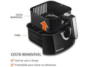 Air Fryer Mondial 4 Litros – Fritadeira Sem Óleo Preta com Timer e Alta Potência 110V