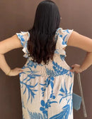 Vestido Feminino Casual Estampa Floral