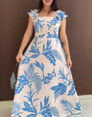 Vestido Feminino Casual Estampa Floral