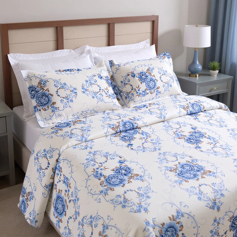 Colcha Queen Kit 3 Peças Cobreleito  100% Algodão Antialérgica