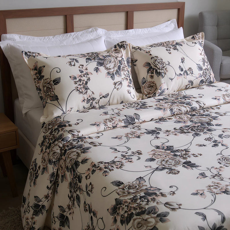 Colcha Queen Kit 3 Peças Cobreleito  100% Algodão Antialérgica