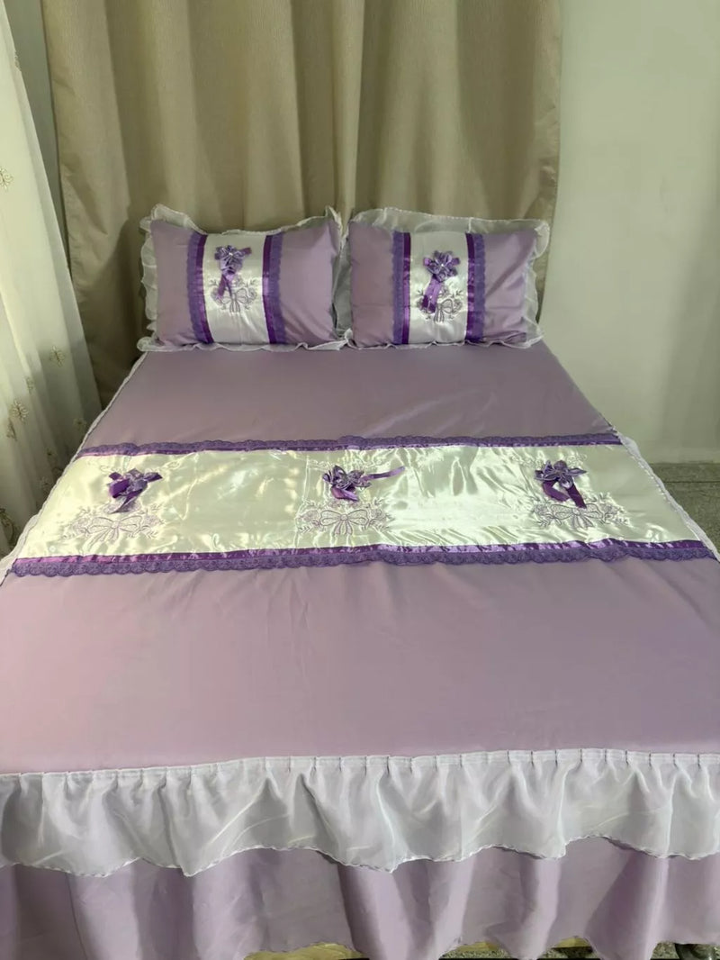 Colcha Casal Box Bordada 3 peças