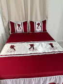 Colcha Casal Box Bordada 3 peças