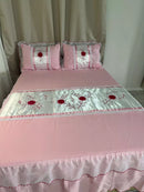 Colcha Casal Box Bordada 3 peças